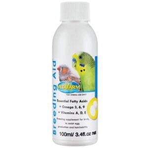 Vetafarm Breeding Aid Bird Supplement - Essential Fatty Acids + Omega 3, 6, 9+ Vitamins A, D, E (Australia) 250mL